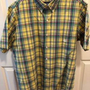 Chaps men short sleeve shirt  size 17 1/2